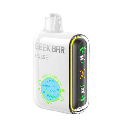 Geek Bar Pulse 15K Disposable Vape White Gummy Ice  