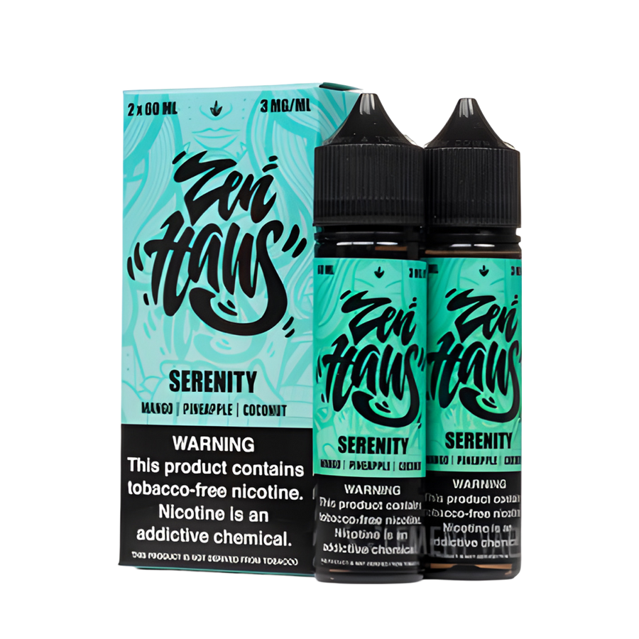 Zen Haus Freebase Vape Juice 0 Mg Serenity (Mango Pineapple Coconut) 