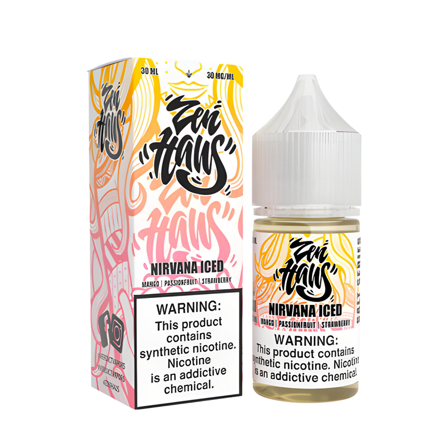 Zen Haus Salt Nicotine Vape Juice 30 Mg Nirvana Ice (Mango Passionfruit Strawberry) 