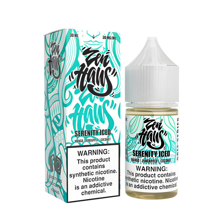 Zen Haus Salt Nicotine Vape Juice 30 Mg Serenity Ice (Mango Pineapple Coconut) 