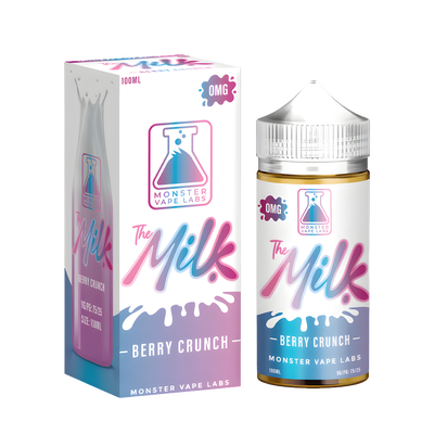 The Milk Monster Freebase Vape Juice 0 Mg Berry Crunch Milk 