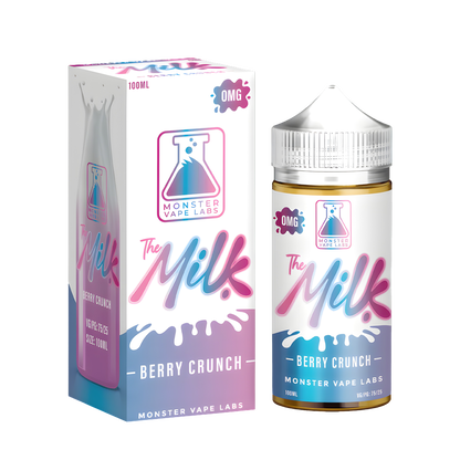 The Milk Monster Freebase Vape Juice 0 Mg Berry Crunch Milk 