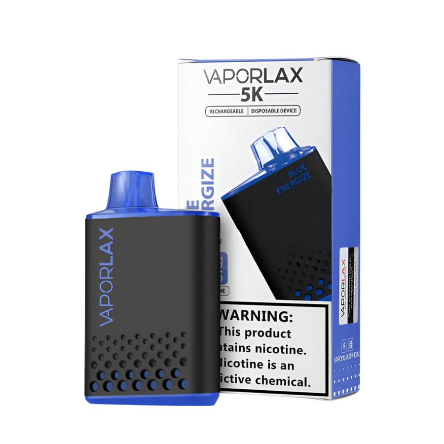 Vaporlax 5K Disposable Vape Blue Energize  